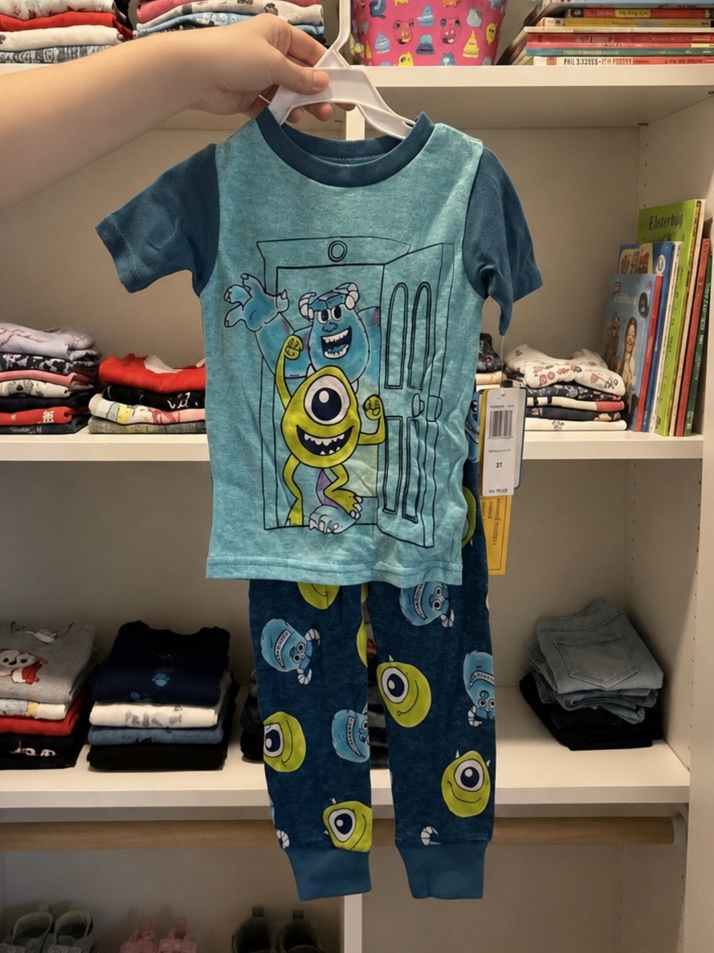 Disney Pixar Monsters Inc Mike Sulley 3T 2-Piece Pajama Set NWT